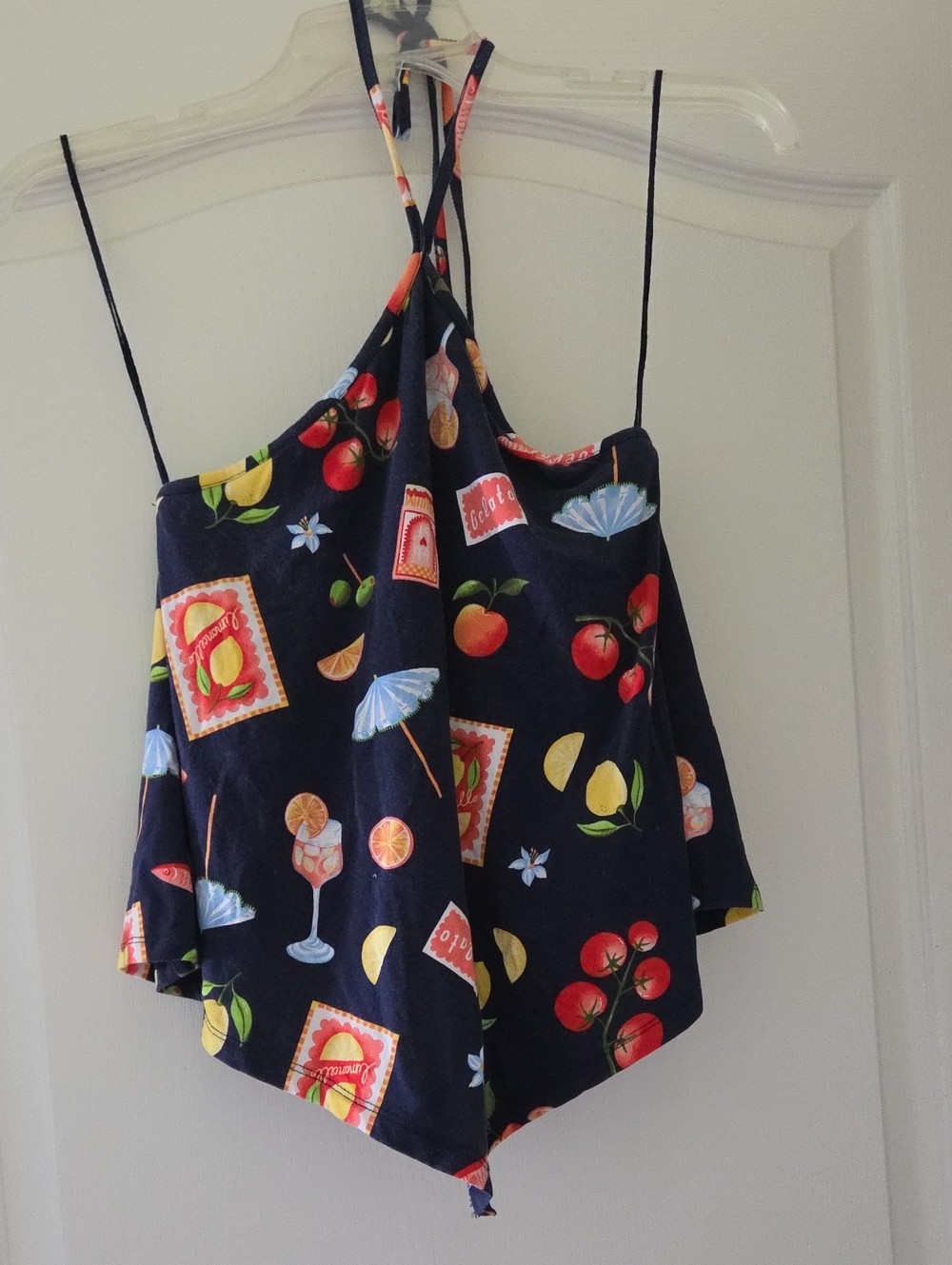 Old Navy Halter Top With Handkerchief Hem